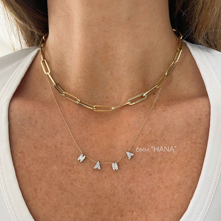 Multi Alphabet Diamond Necklace