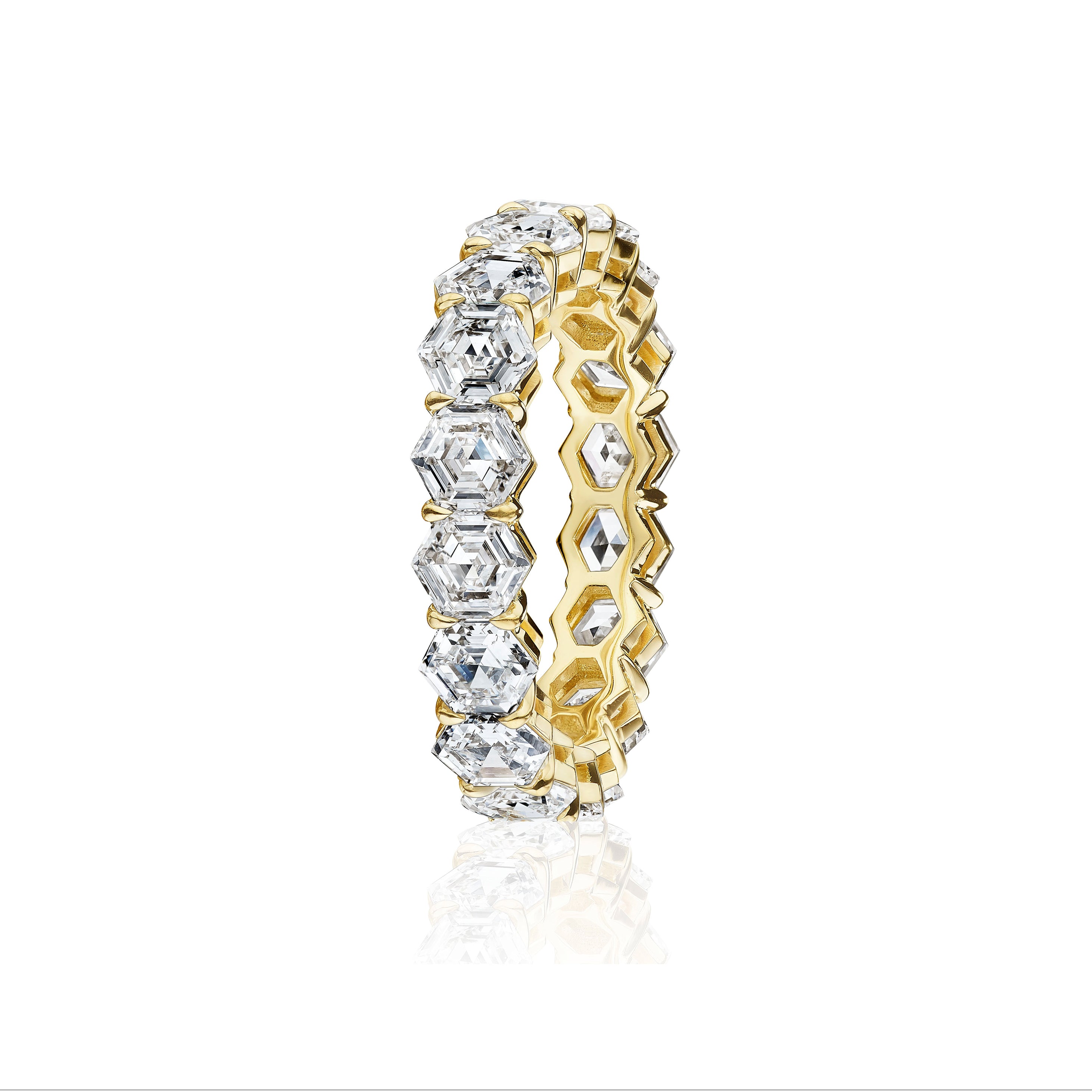 Hexagon on sale eternity band