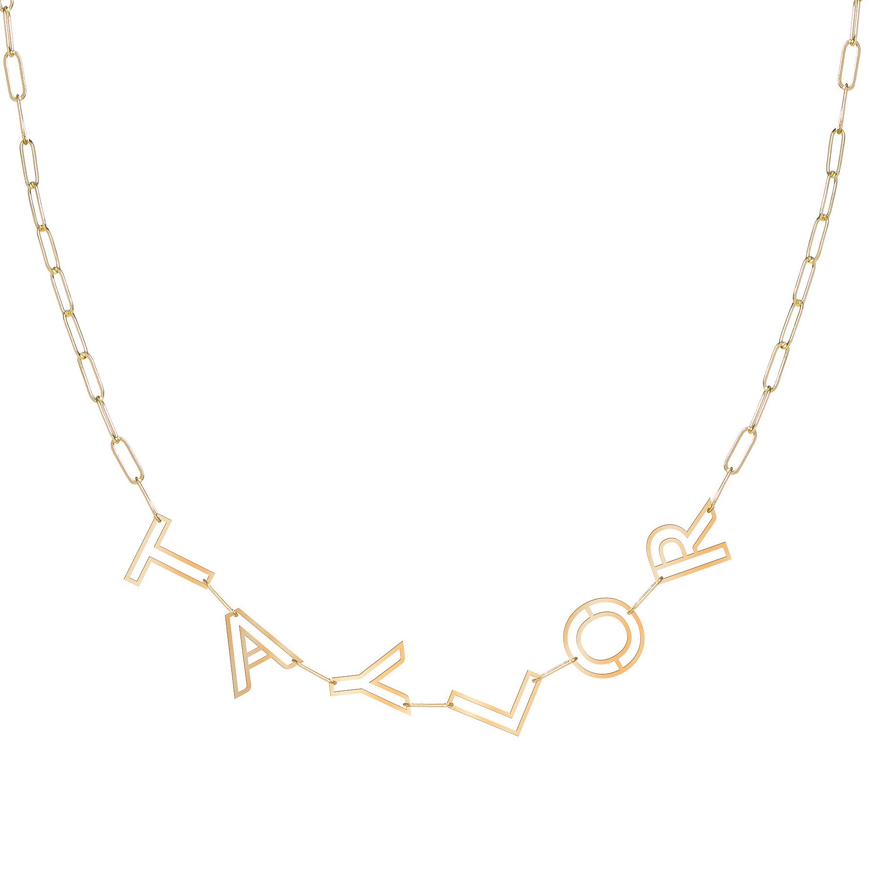 Chain Letter Necklace