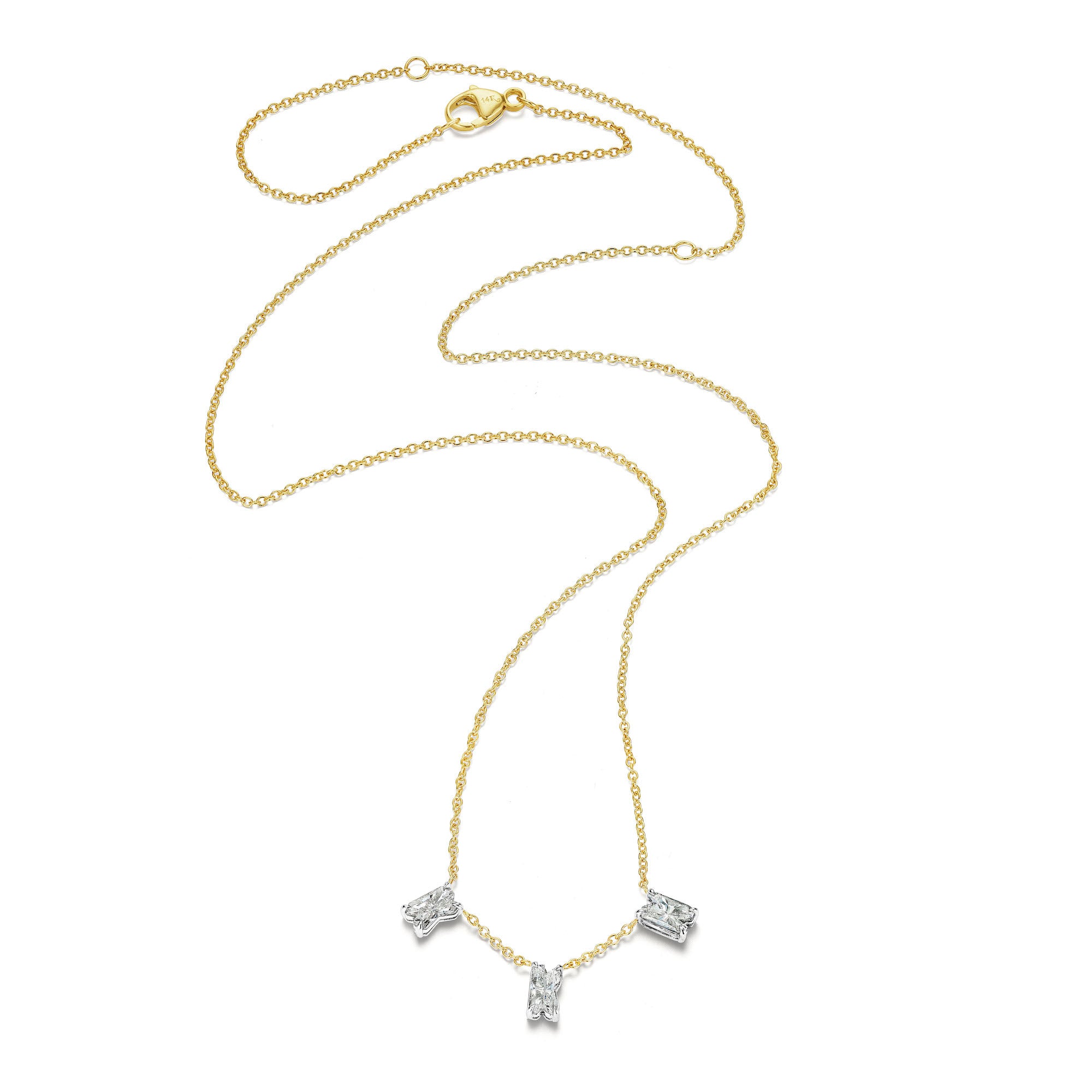 Multi Alphabet Diamond Necklace