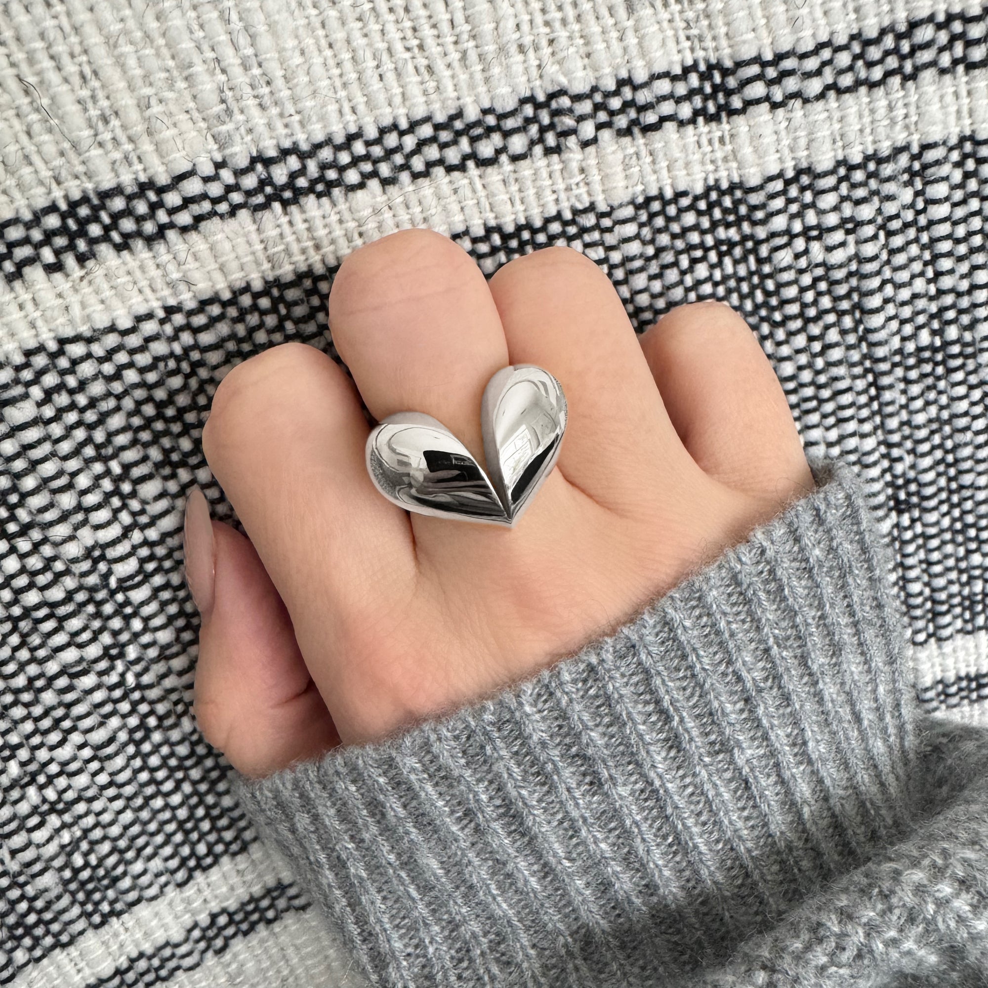 Cracked Open Heart Ring