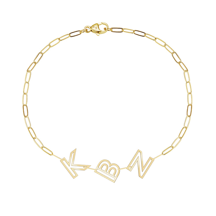 Chain Letter Bracelet