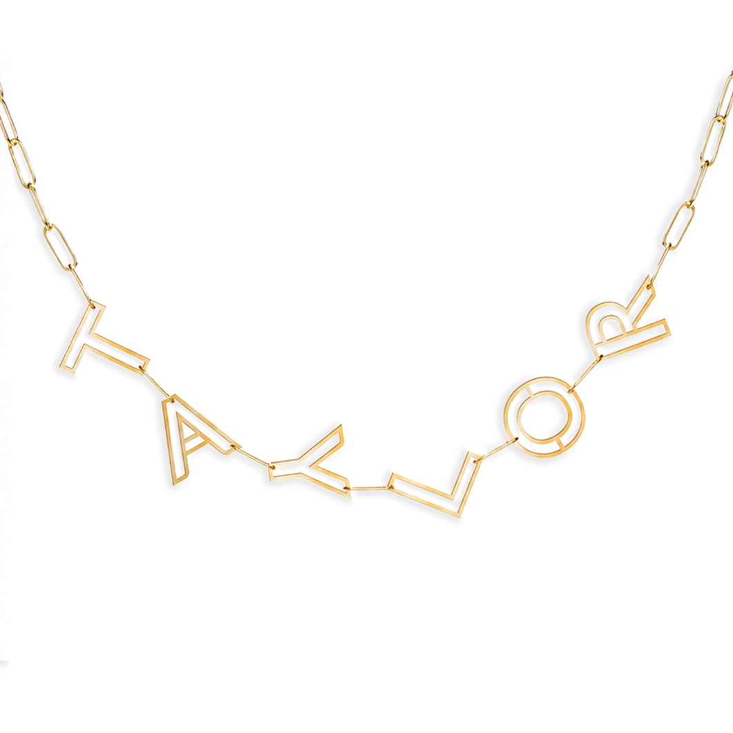 Chain Letter Necklace