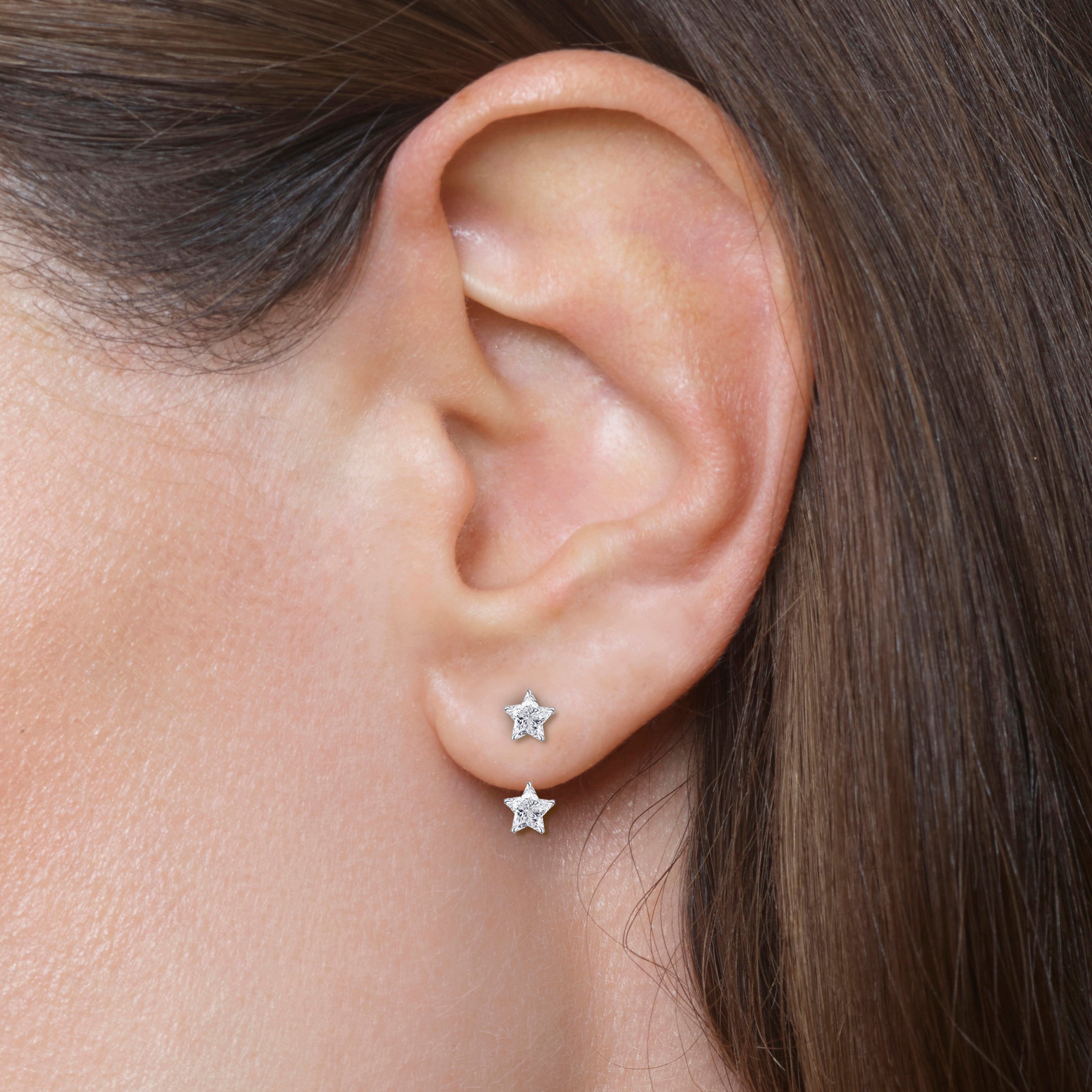 Diamond Wishing Star Studs