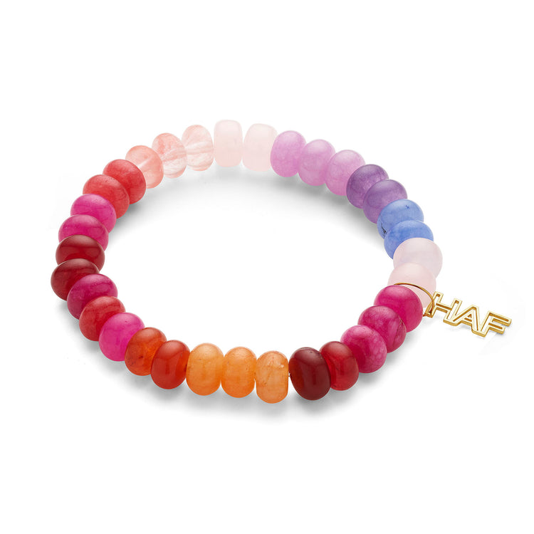 KK Pink Purple Beads Quartz Bracelet