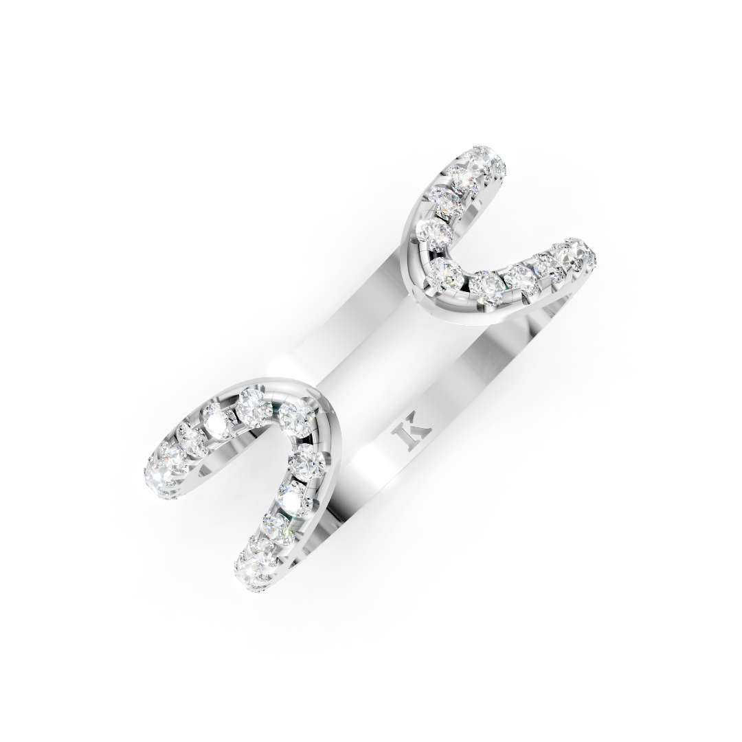 Diamond Open Wire Ring