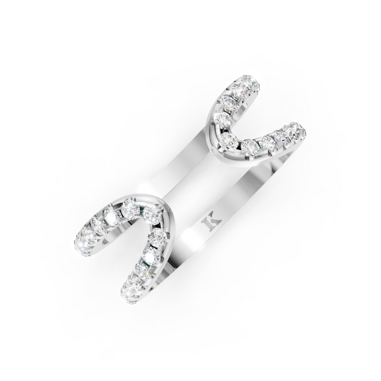 Diamond Open Wire Ring