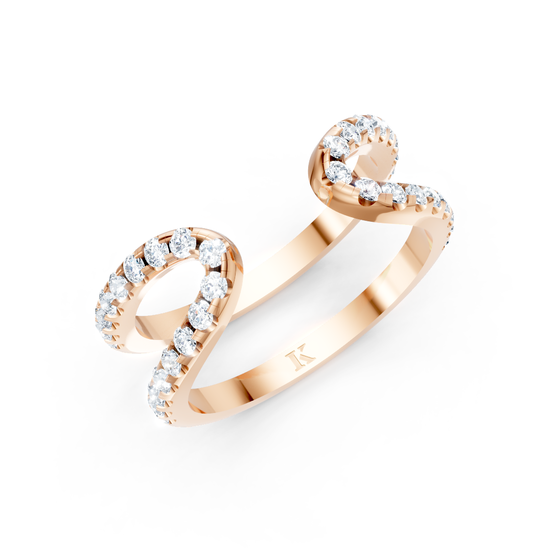 Diamond Open Wire Ring