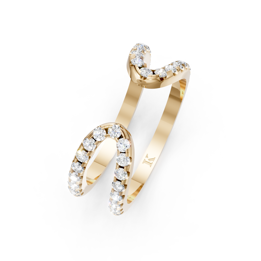 Diamond Open Wire Ring | K Kane Jewelry