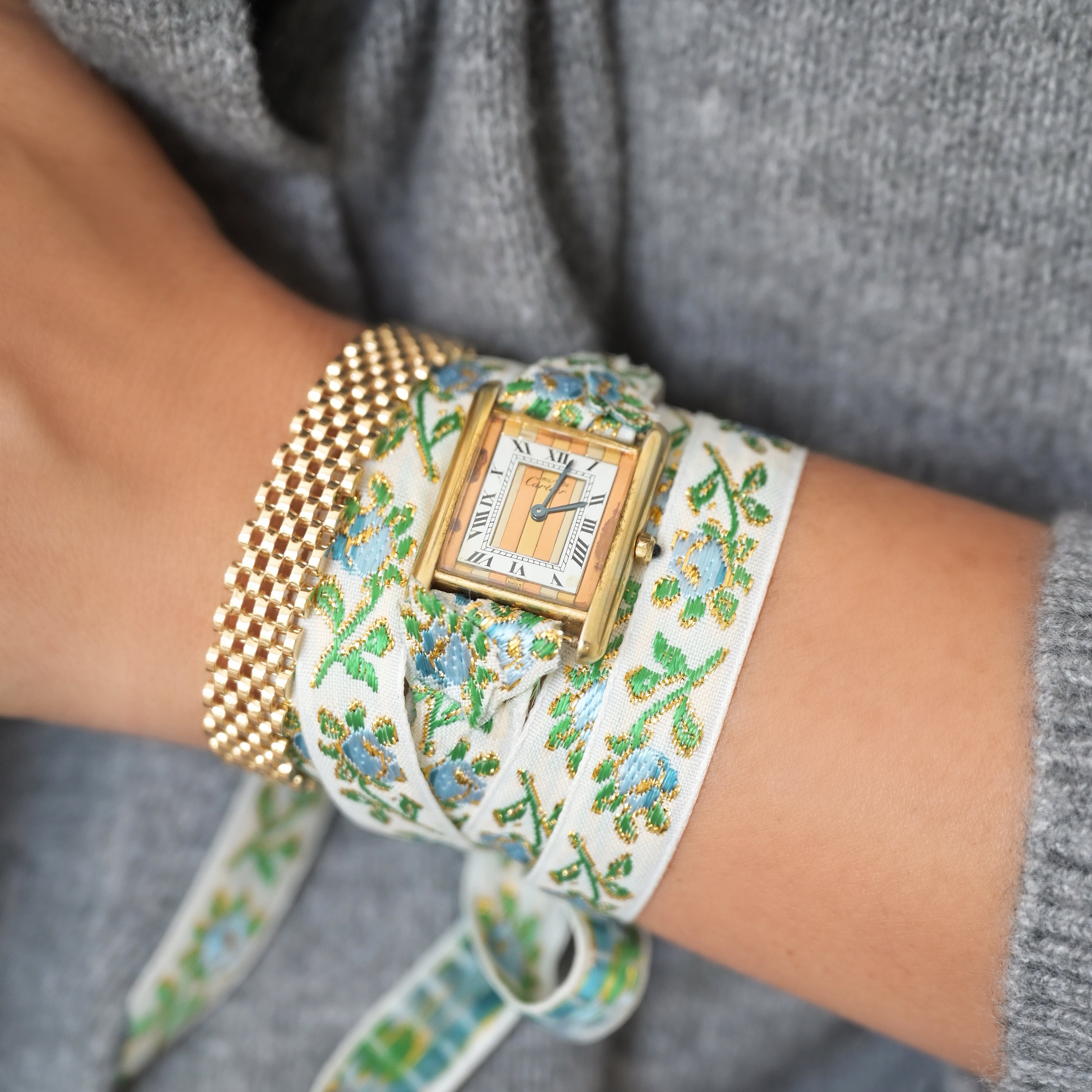 Garden Party Vintage Wrap Watch