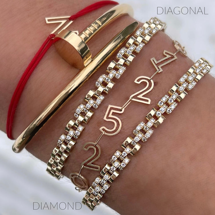 Diamond Fine Friendship Skinny Bracelet