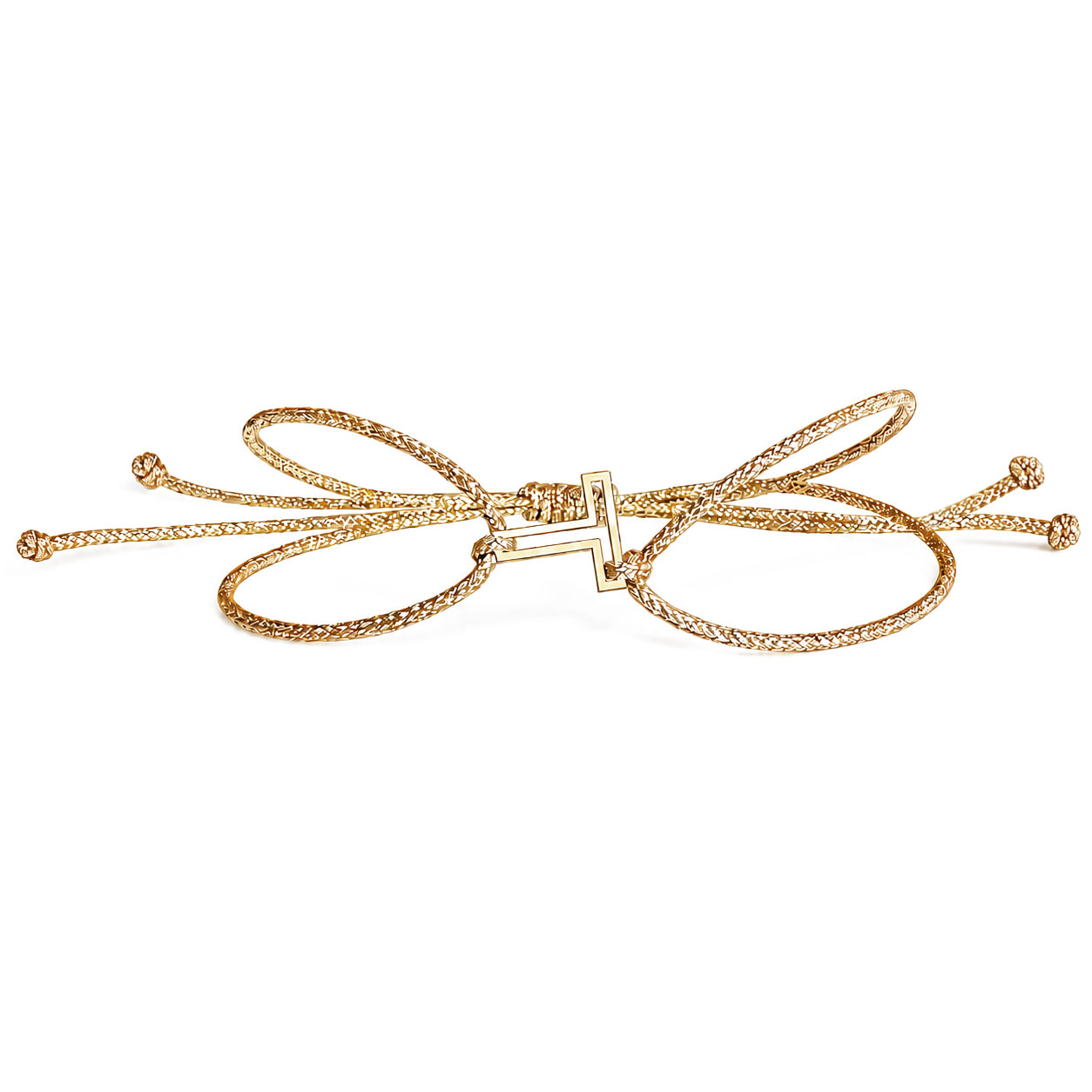 Chain Letter Corded Gold