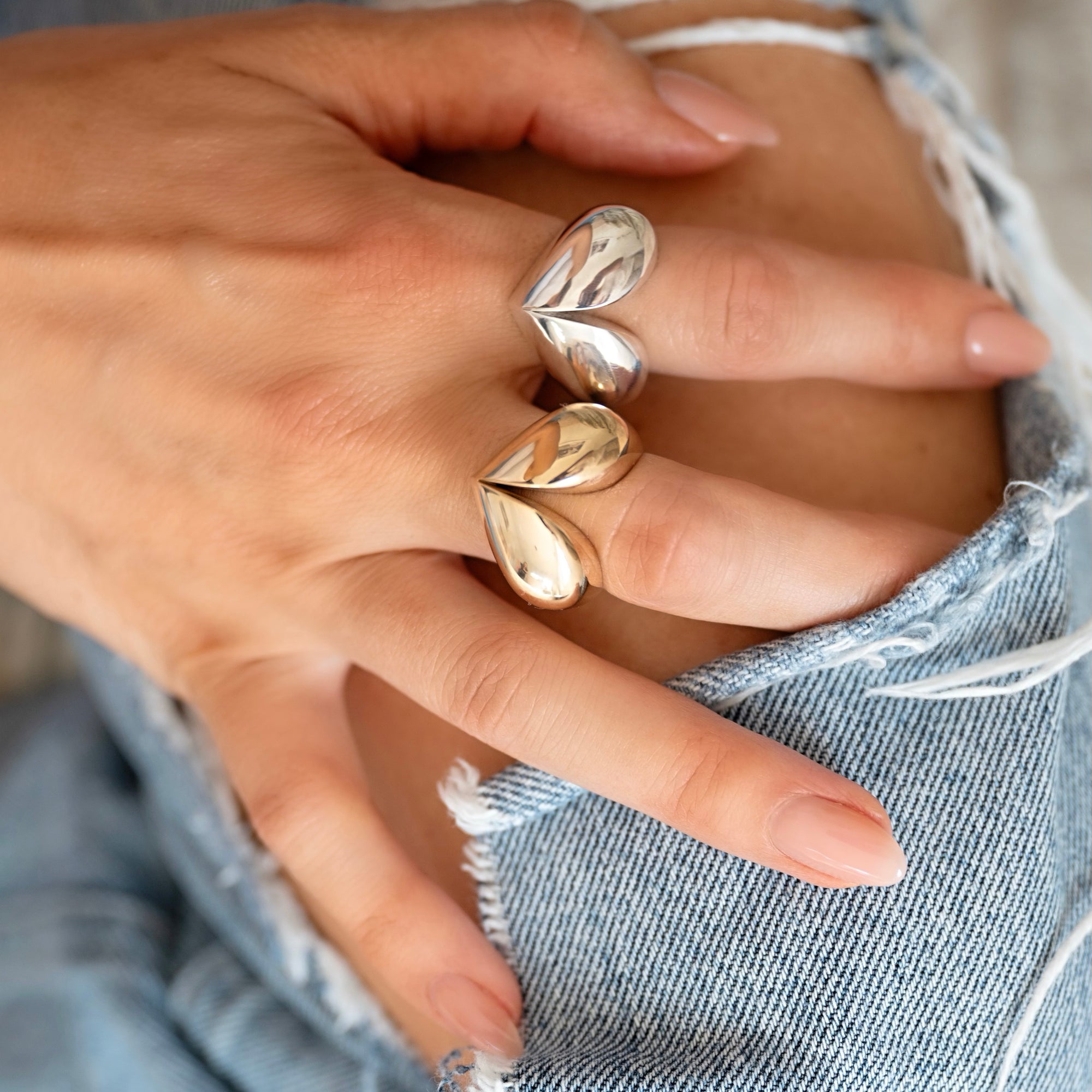 Cracked Open Heart Ring