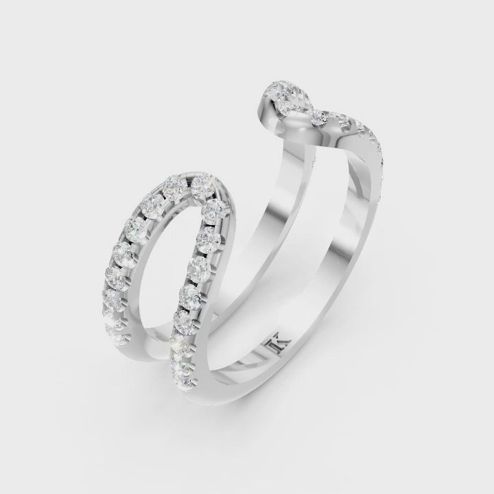 Diamond Open Wire Ring