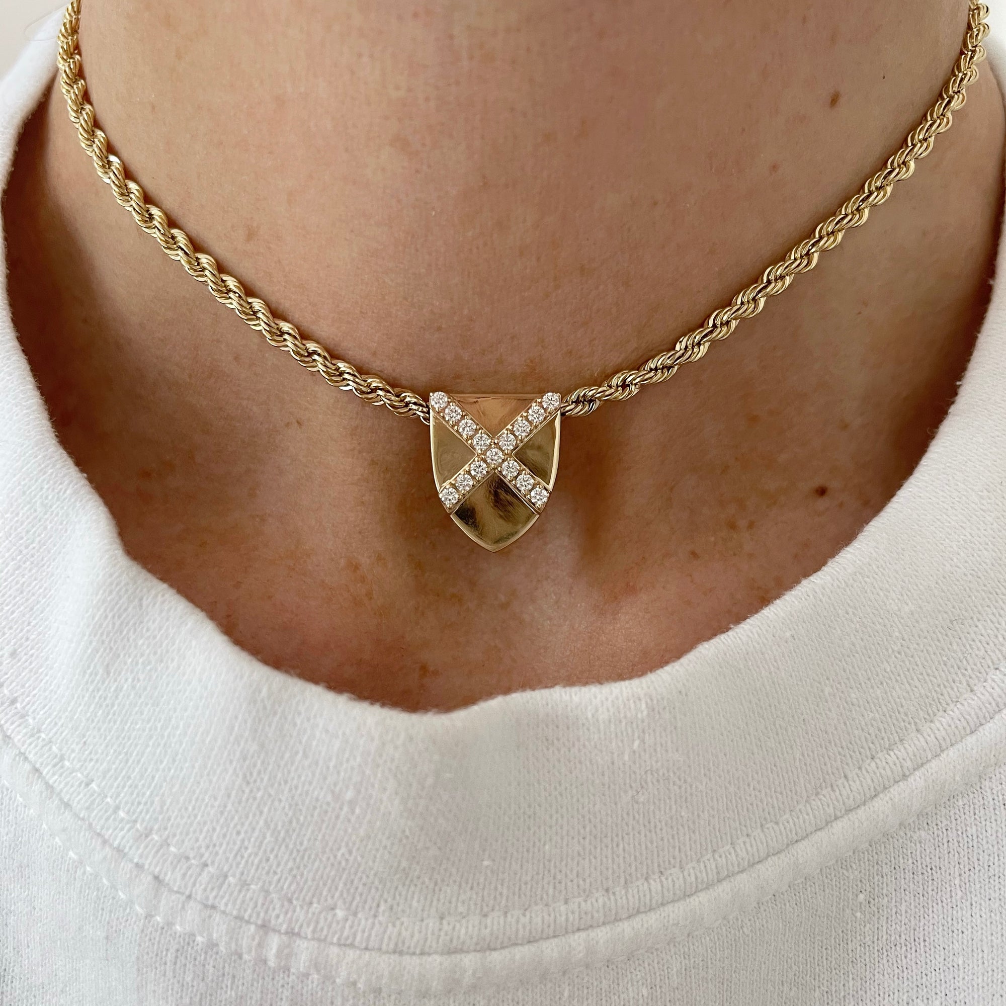 Diamond Golden Age Pendant