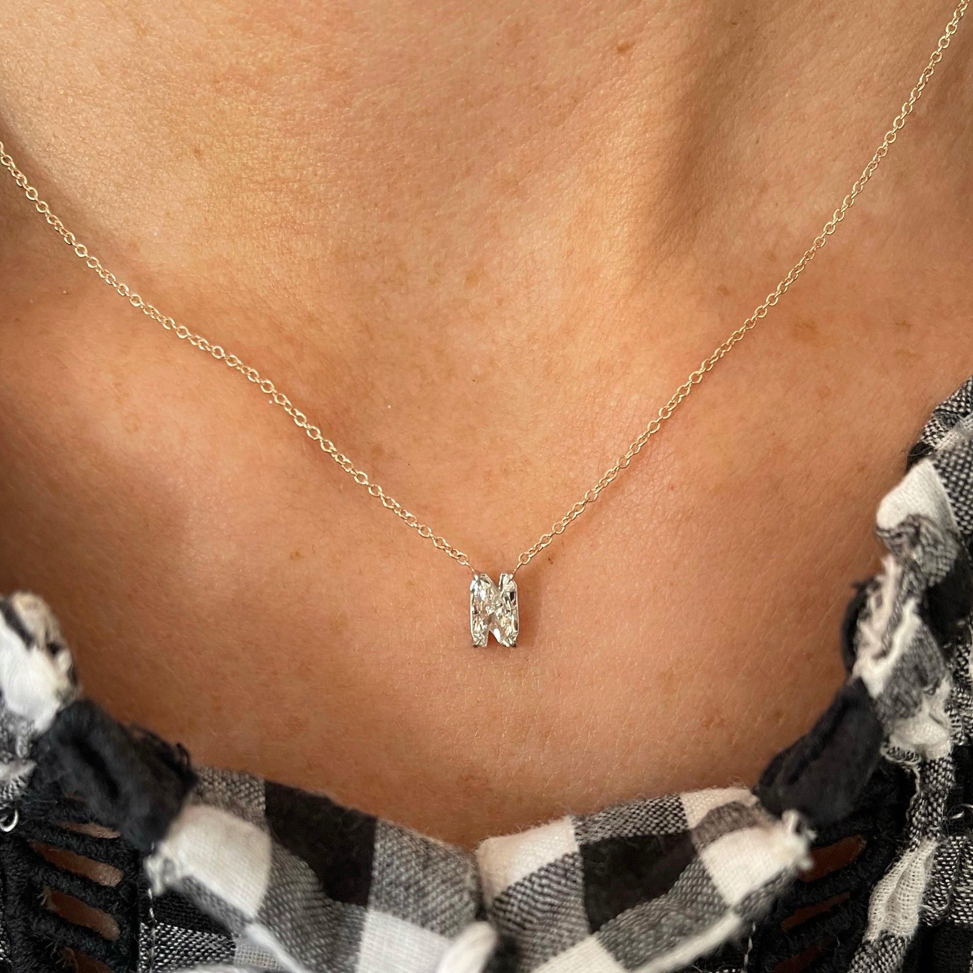 Alphabet Diamond Pendant