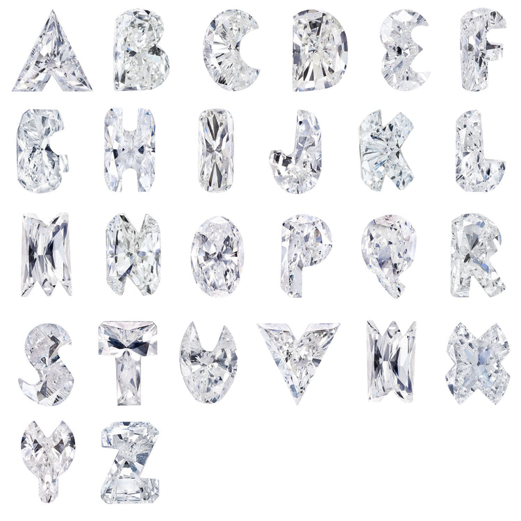 Multi Alphabet Diamond Necklace