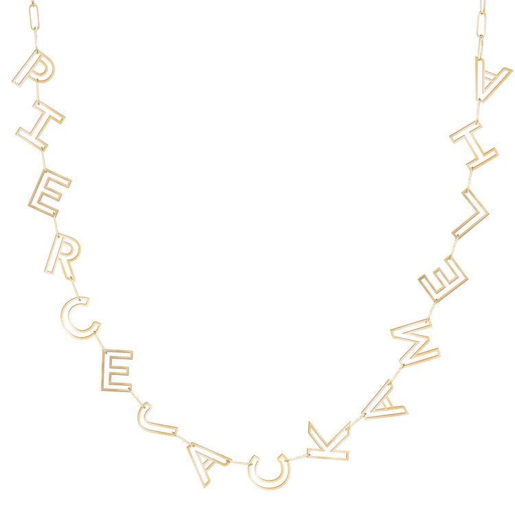 Chain Letter Necklace