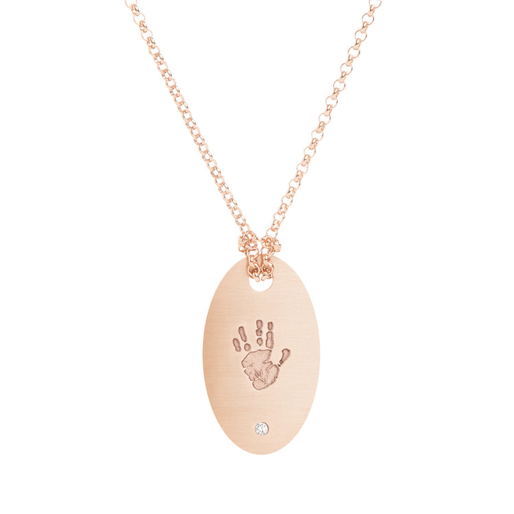 Customizable Oval Diamond Tag