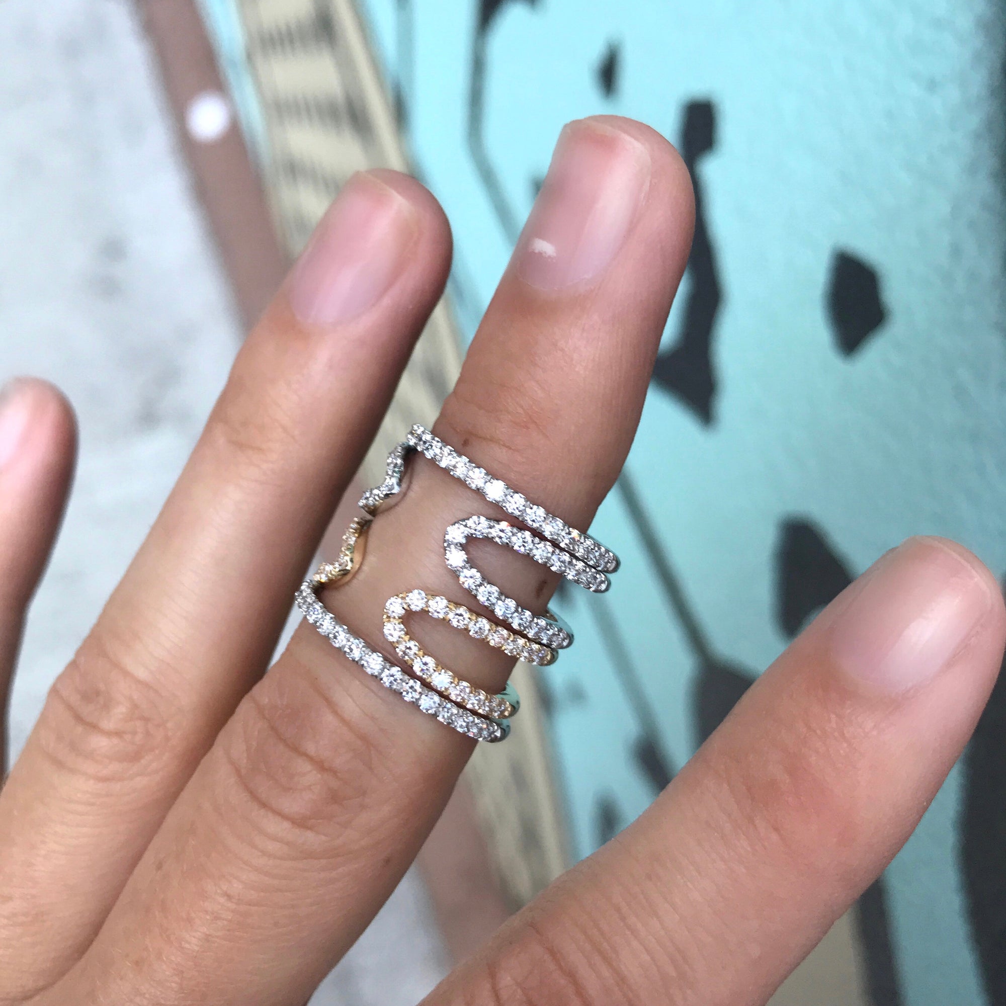 Diamond Fine Stacking Bands