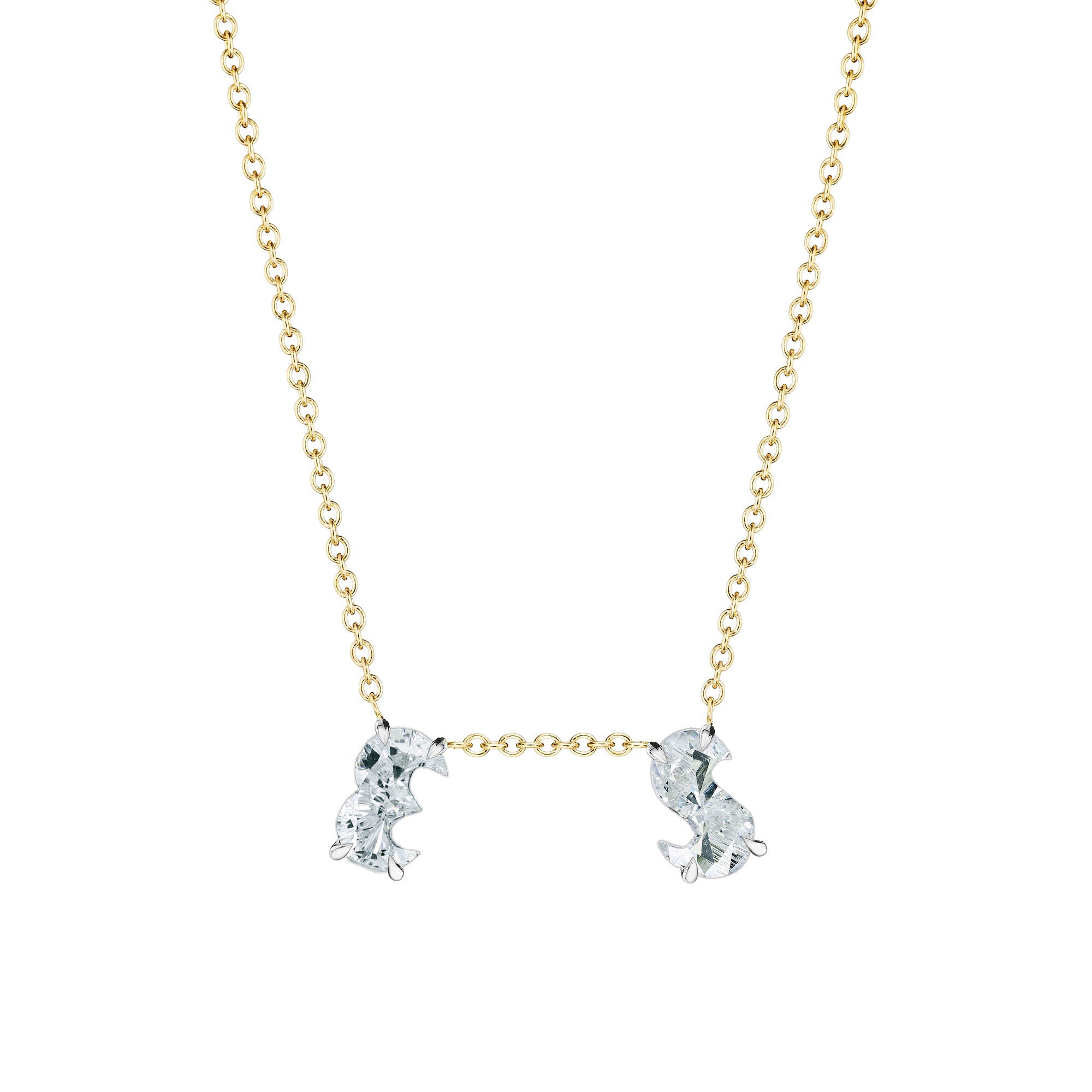 Multi Alphabet Diamond Necklace