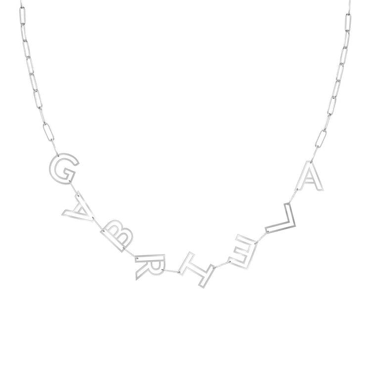 Kids Chain Letter Necklace