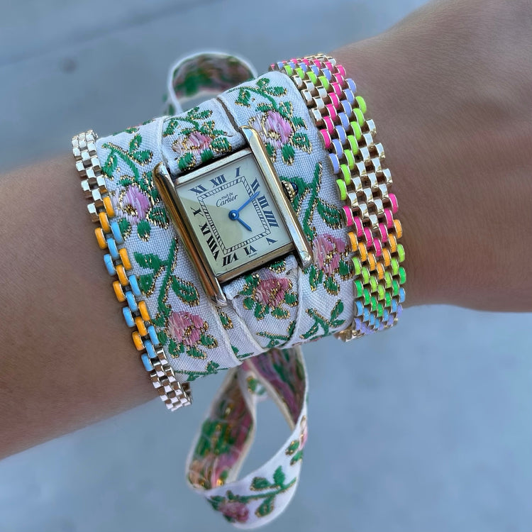 Garden Party Vintage Wrap Watch