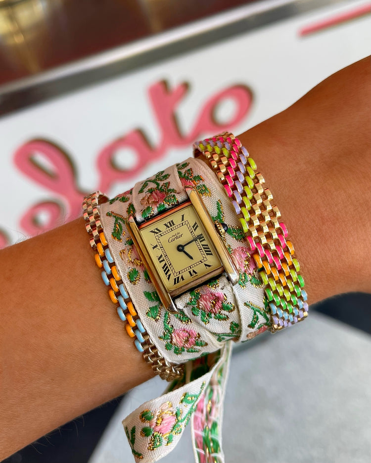 Garden Party Vintage Wrap Watch
